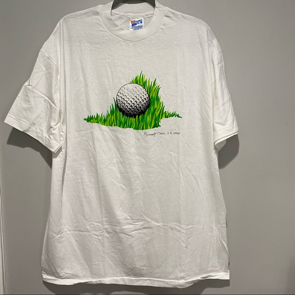 Vintage 1993 Golf US Open Single Stitch White Size XL